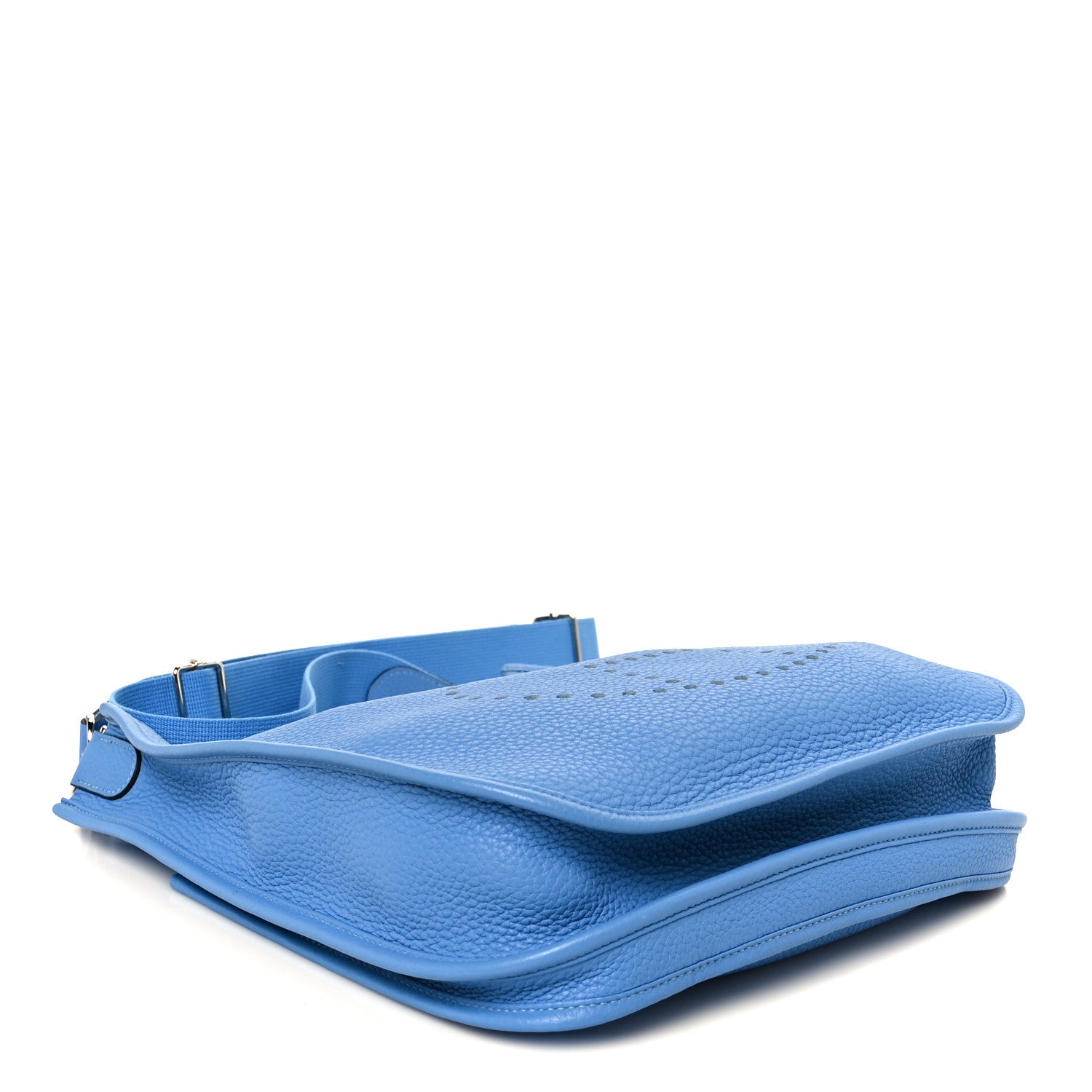 Hermes Taurillon Clemence Evelyne III PM Bleu Paradis 4 of 11