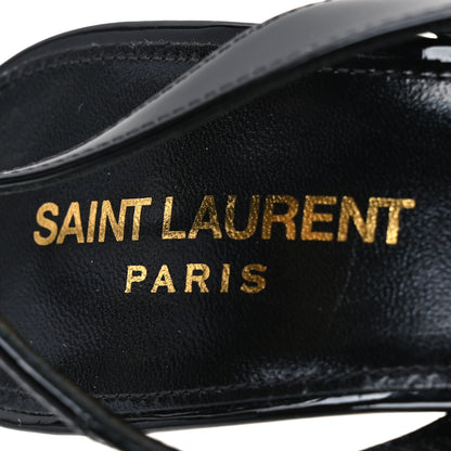 Saint Laurent Patent Opyum 110 Slingback Pumps 37.5 Black 8 of 10