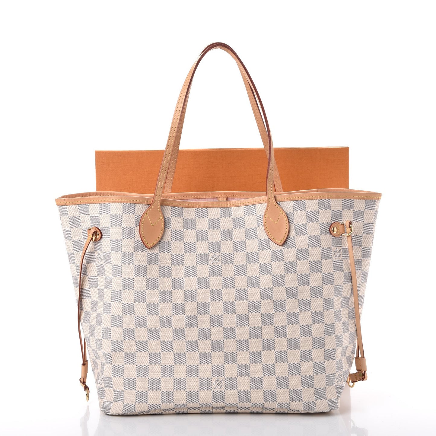 Damier Azur Neo Neverfull MM Rose Ballerine