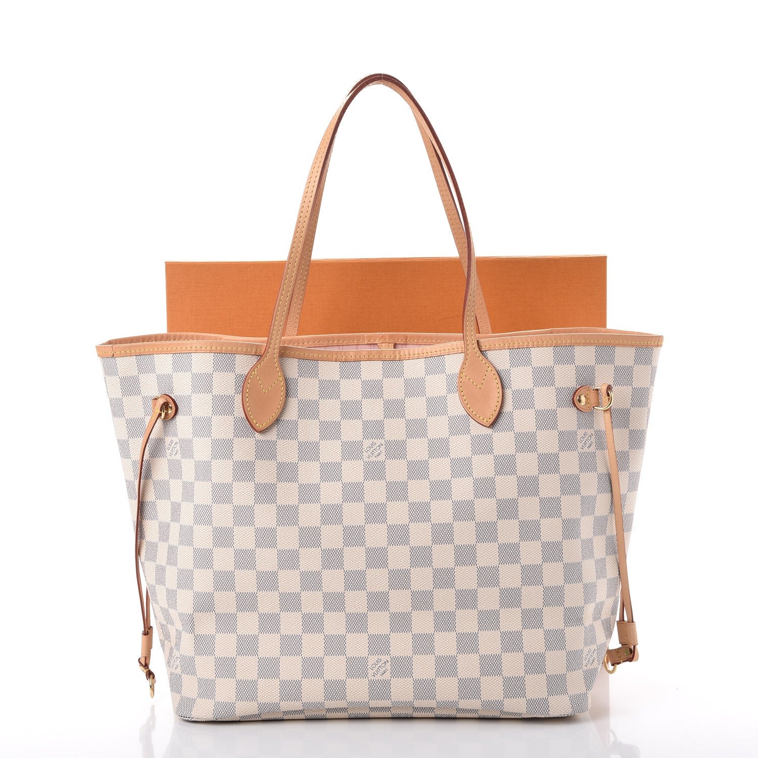 Louis Vuitton Damier Azur Neo Neverfull MM Rose Ballerine 9 of 9