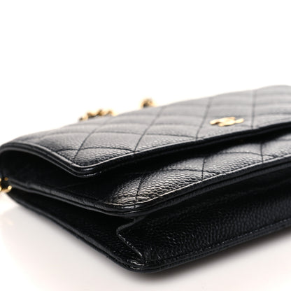Chanel Caviar Quilted Wallet on Chain WOC Black 8 of 10