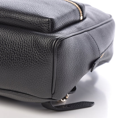 Gucci Pebbled Calfskin Soho Chain Backpack Black 9 of 10