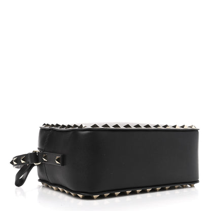 Valentino Garavani Calfskin Rockstud Camera Crossbody Bag Black 3 of 4
