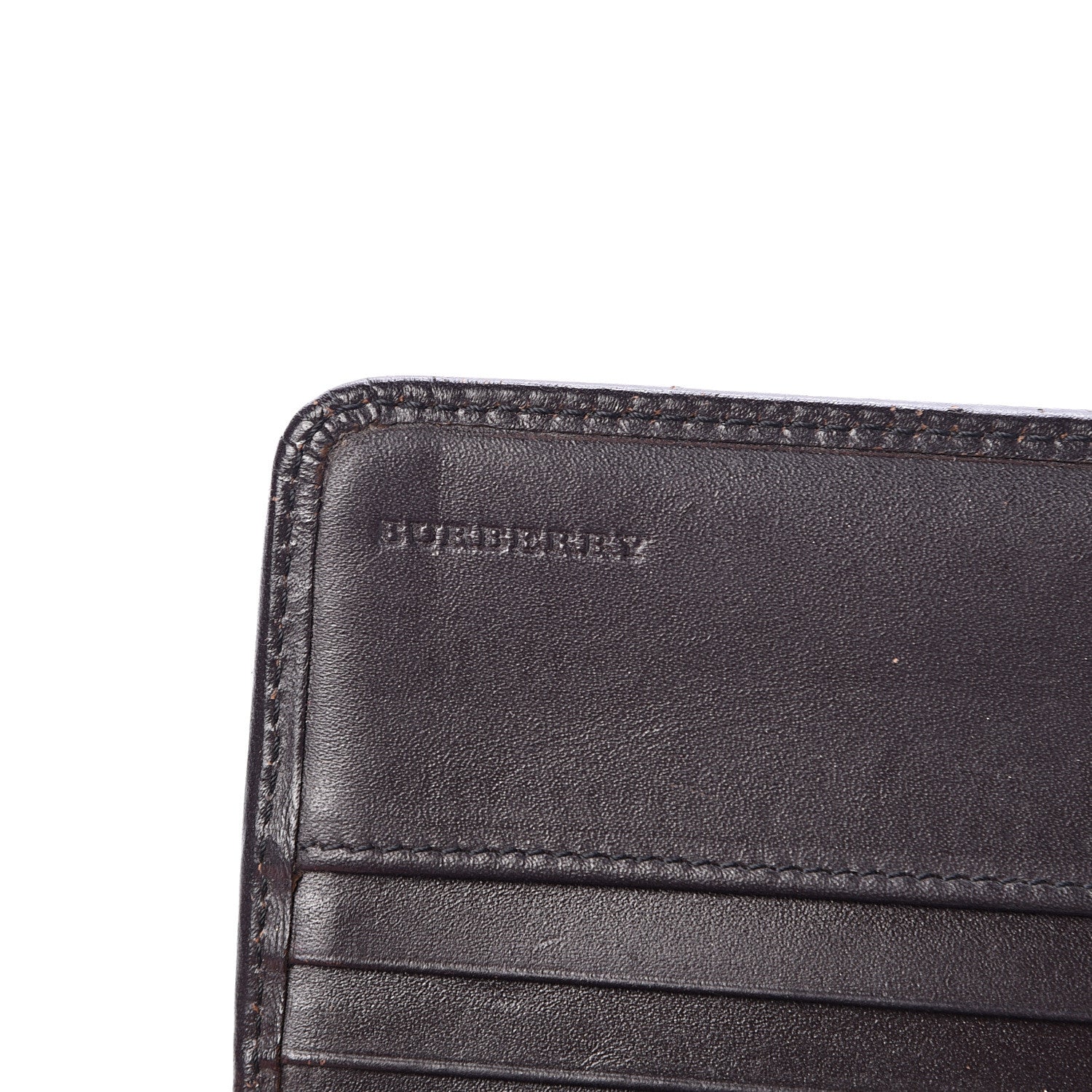 Burberry Grainy Calfskin Continental Wallet Dark Brown 5 of 17