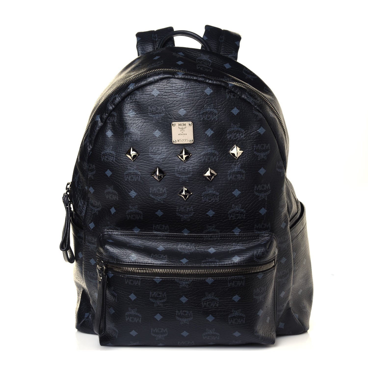 MCM Visetos Medium Sprinkle Stud Stark Backpack Black 1 of 11