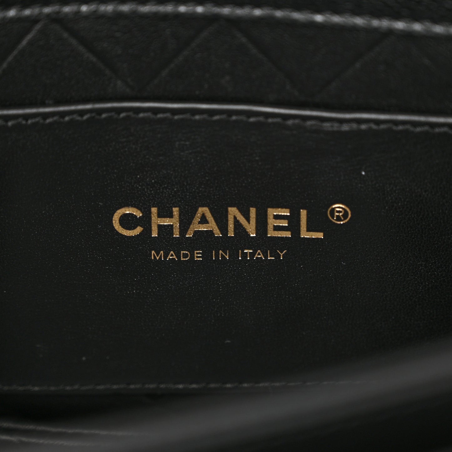 Caviar Quilted Moon Messenger Black