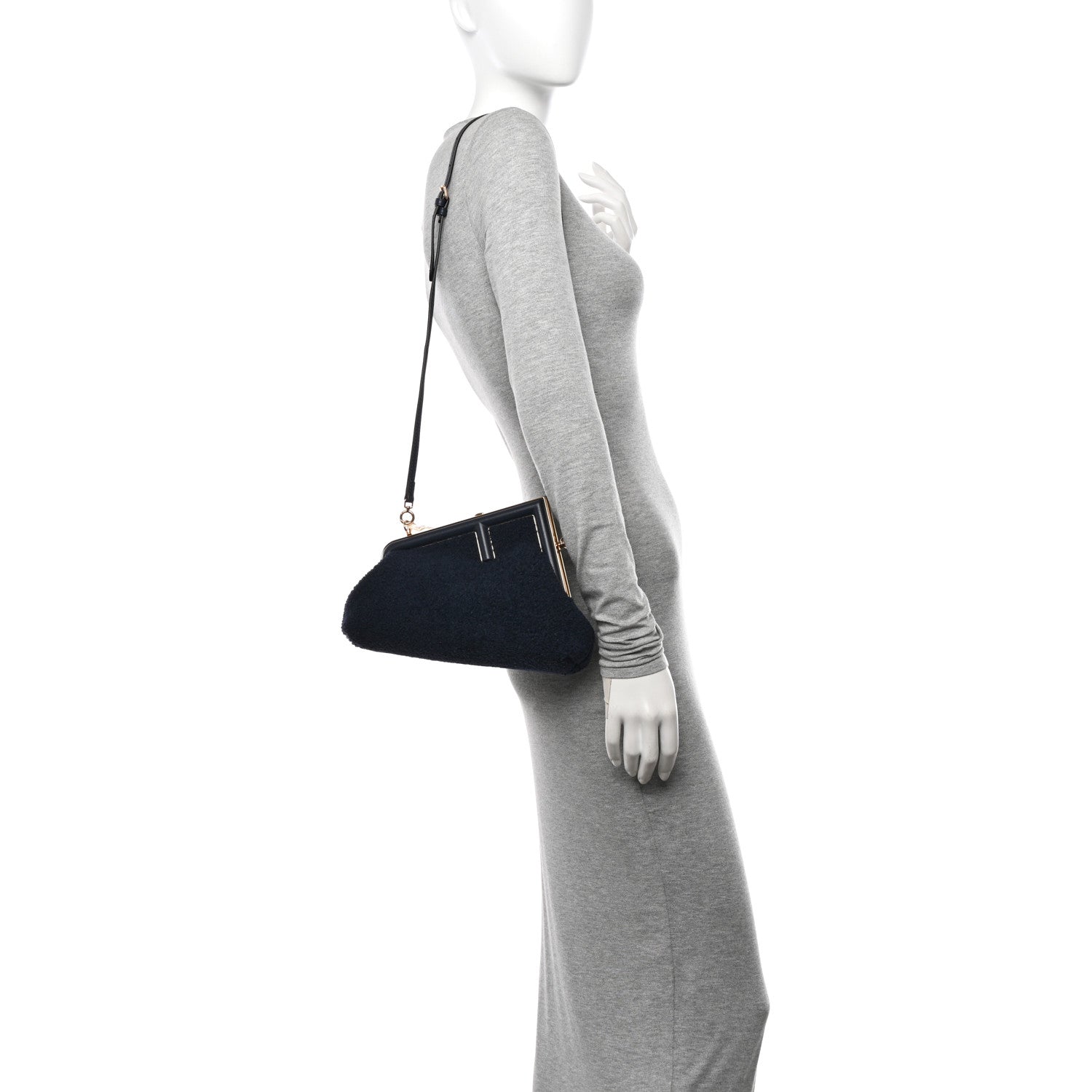 Fendi Shearling Small Fendi First Midnight 2 of 11