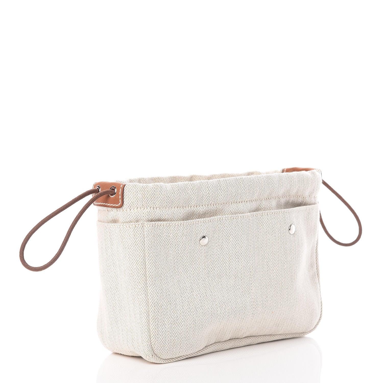 Hermes Canvas Barenia Fourbi 20 PM Pouch Naturel Fauve 3 of 8