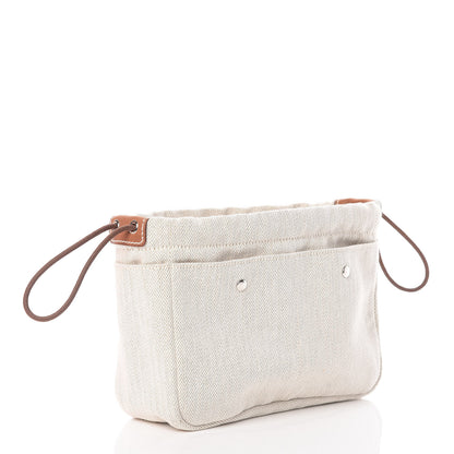 Hermes Canvas Barenia Fourbi 20 PM Pouch Naturel Fauve 3 of 8