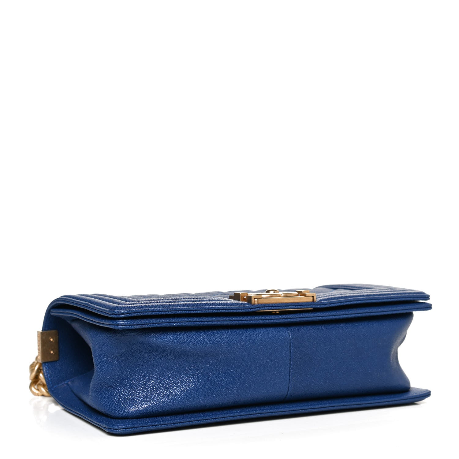 Chanel Caviar Quilted Medium Boy Flap Blue 4 of 12