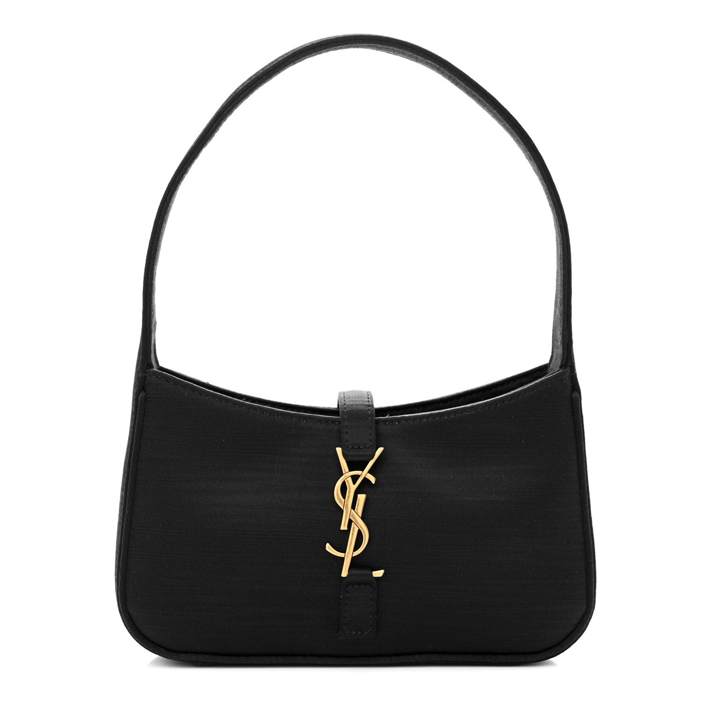 Satin Le 5 A 7 Mini Hobo Black