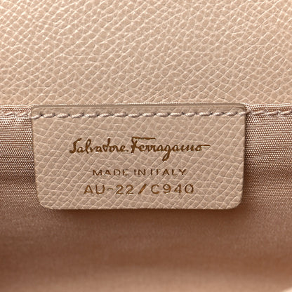 Salvatore Ferragamo Hammered Calfskin Vara Bow Minibag Beige 5 of 7