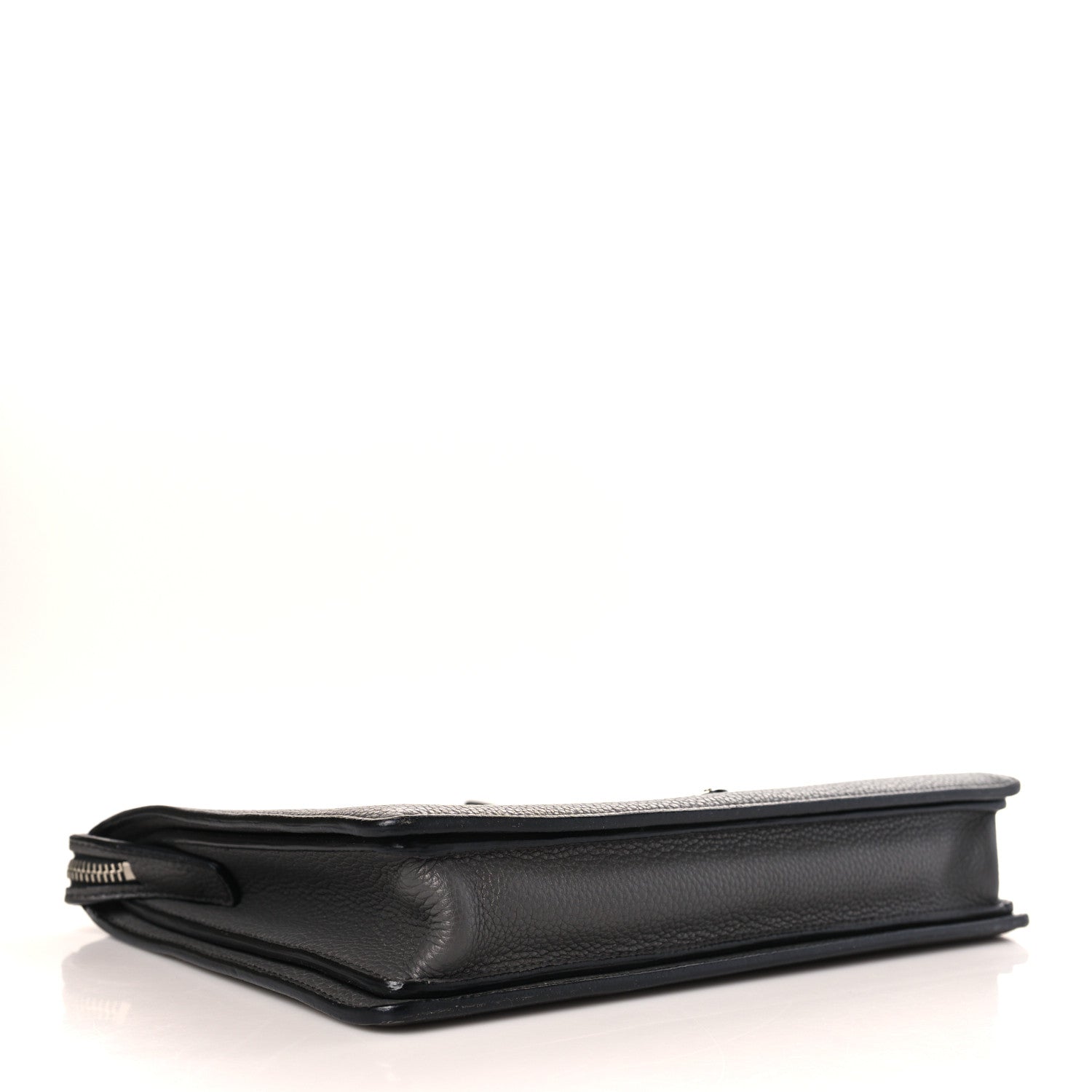 Prada Vitello Daino Wristlet Pouch Grey 4 of 8