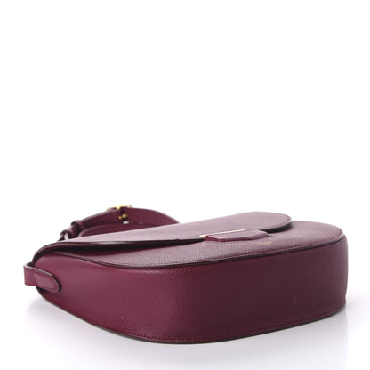 Celine Grained Calfskin Medium Trotteur Plum 4 of 10