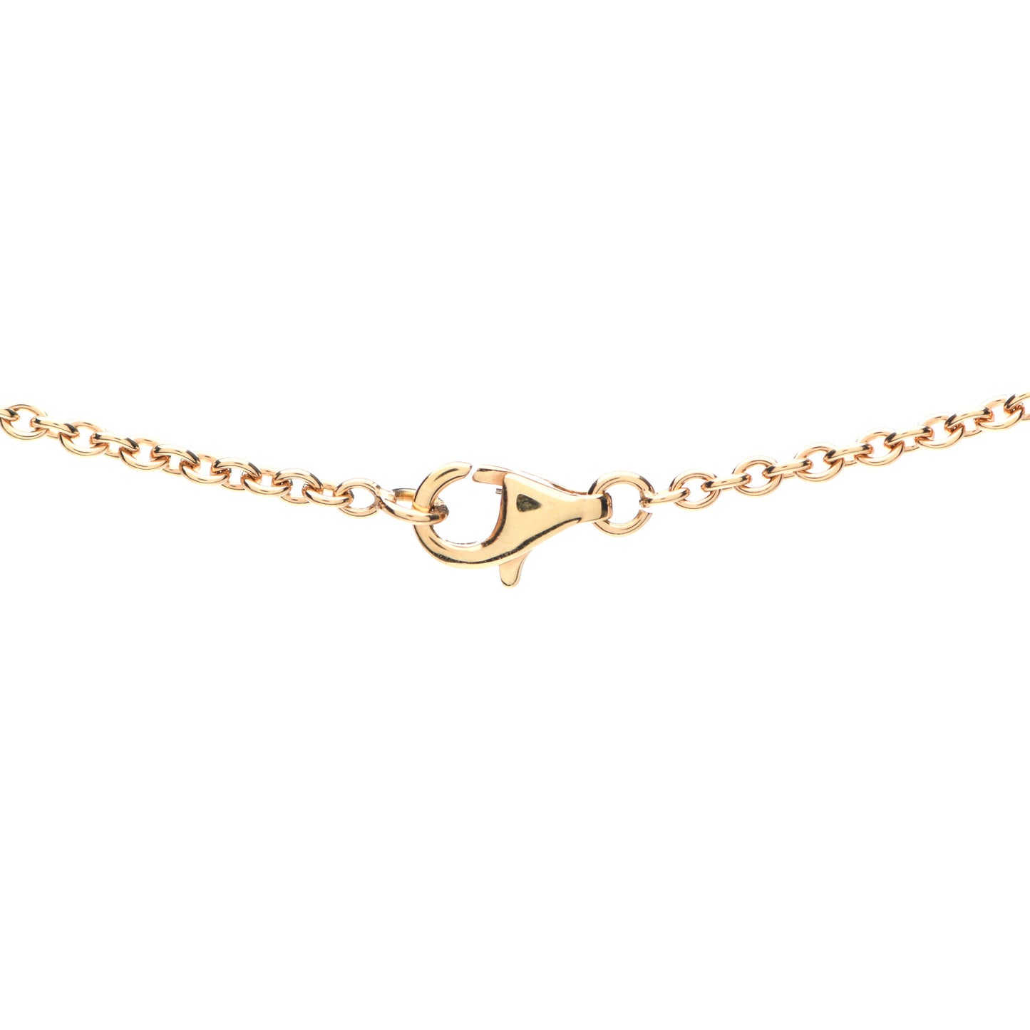 18K Yellow Gold Mother of Pearl Pure Alhambra Pendant Necklace