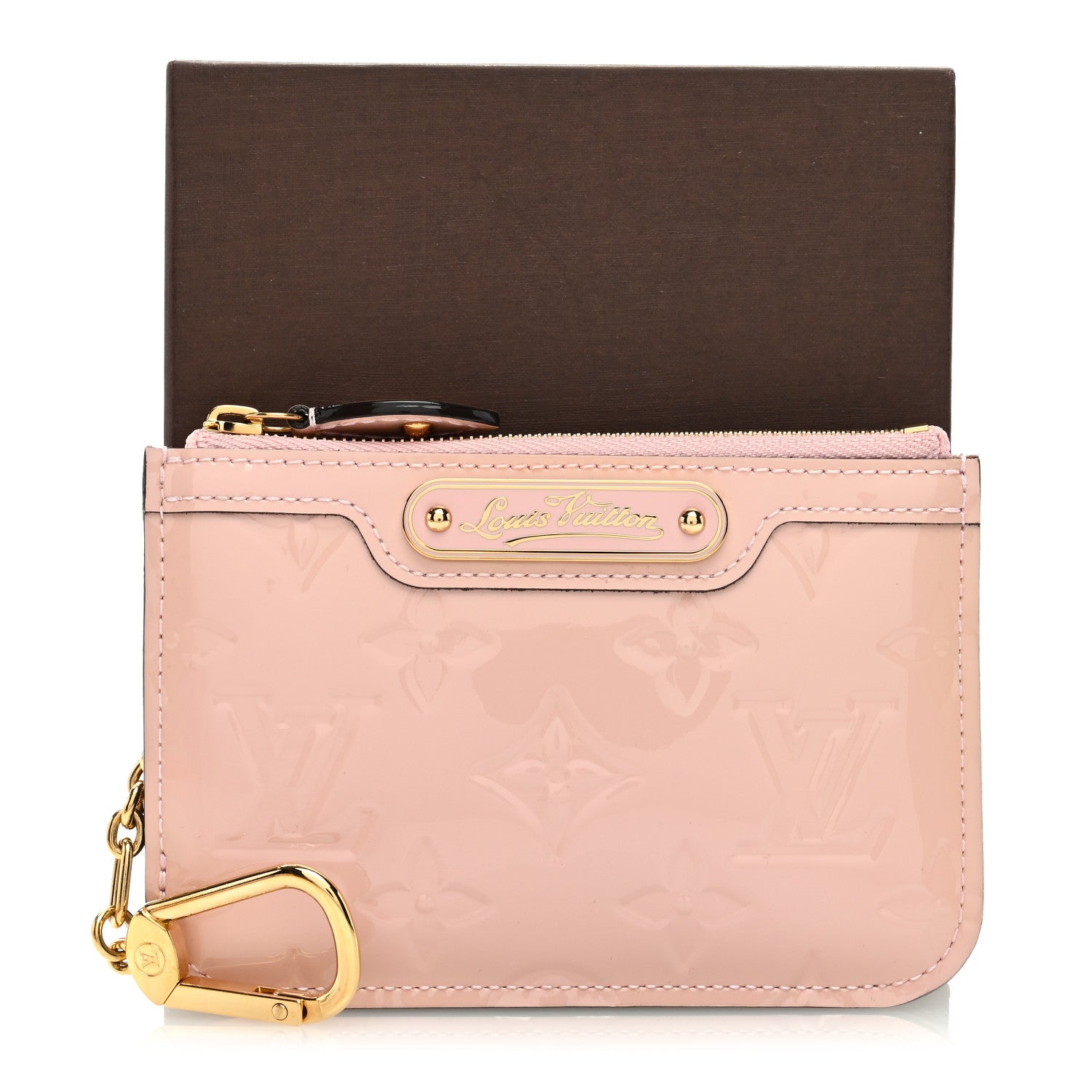 Louis Vuitton LOUIS VUITTON Vernis Key Pouch Rose Ballerine 7 of 7