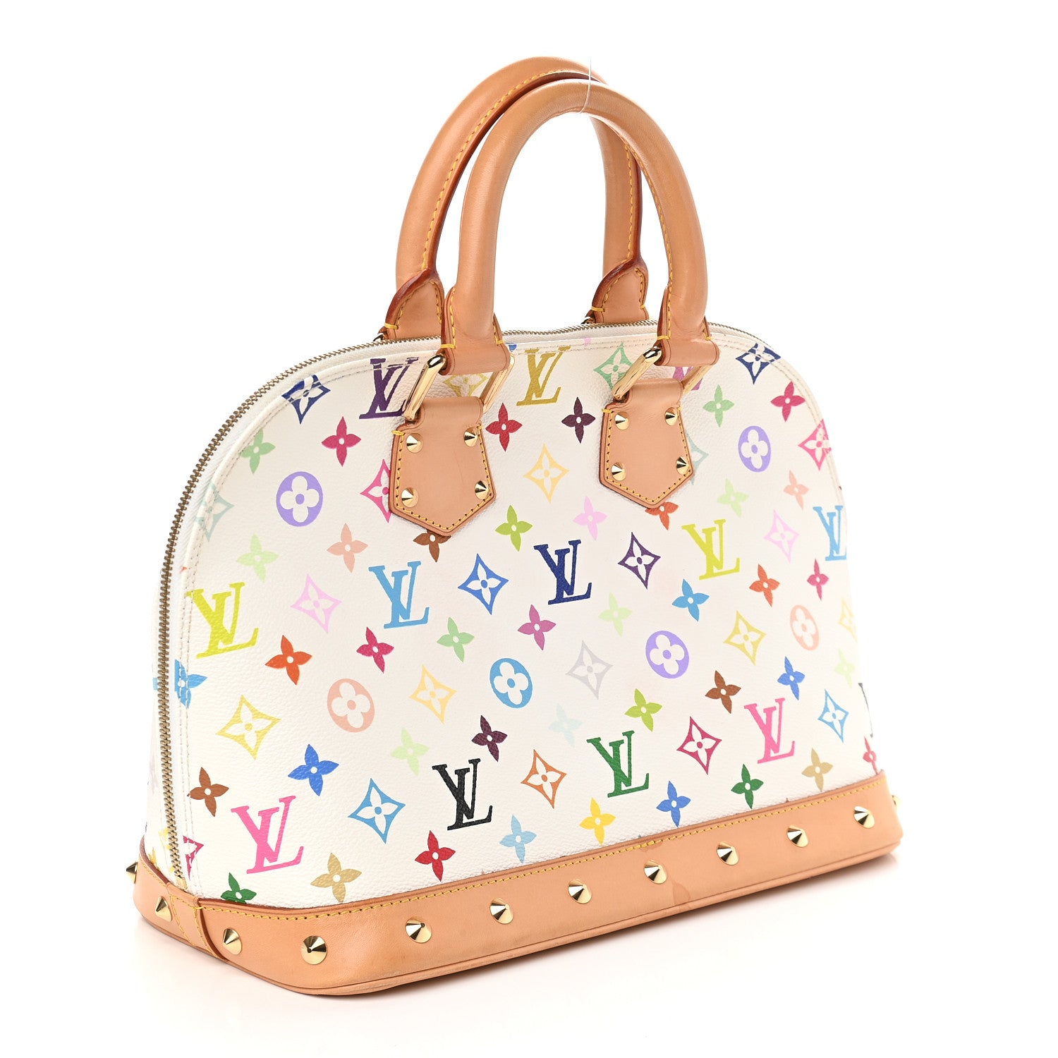 Louis Vuitton Monogram Multicolor Alma White 4 of 10