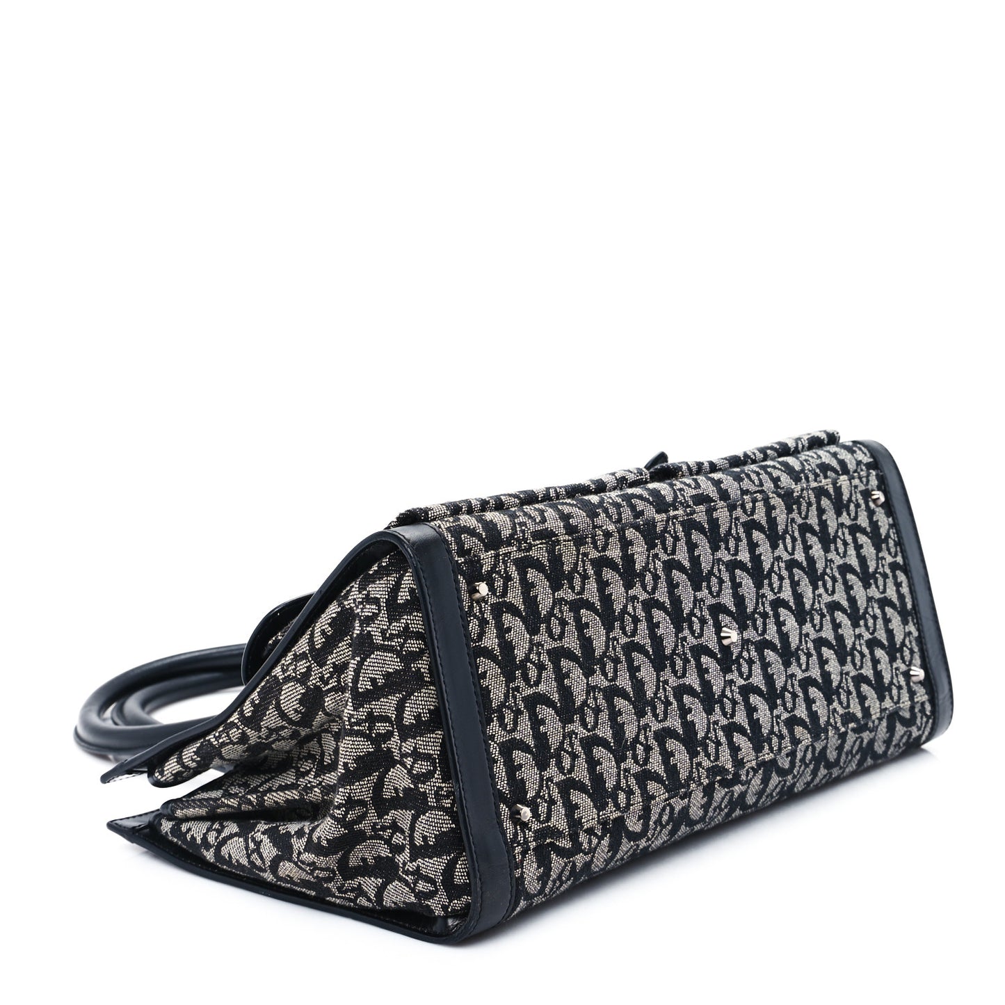 Monogram Calfskin Pocket Tote Black