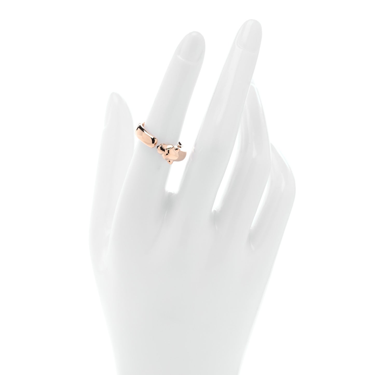 18K Pink Gold Tsavorite Black Onyx Panthere De Cartier Ring 52 6