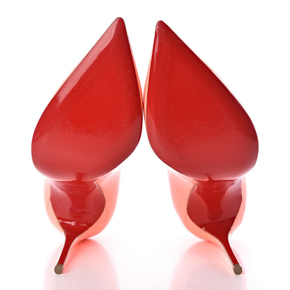Christian Louboutin Patent Pigalle Follies 100 Pumps 35.5 Flamingo 7 of 11