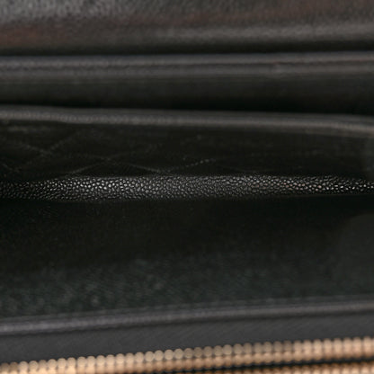 Chanel Caviar Quilted Boy Wallet On Chain WOC Black 6 of 13