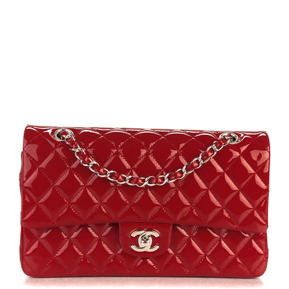 Chanel Patent Calfskin Quilted Medium Double Flap Red 1 of 8