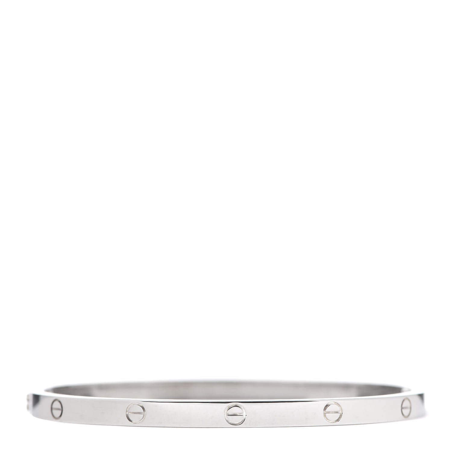 Cartier 18K White Gold Small LOVE Bracelet 16 1 of 9