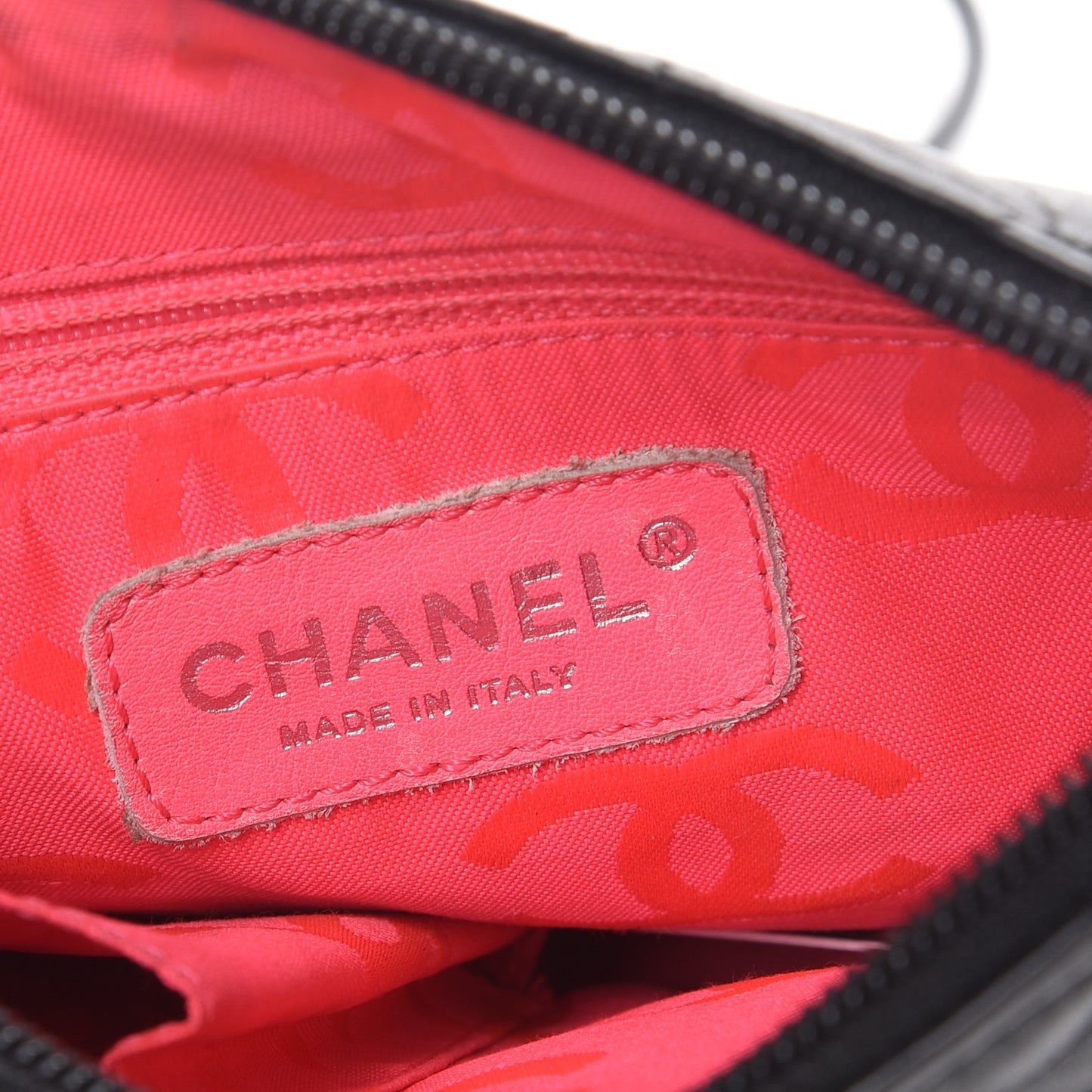 Calfskin Cambon Flat Messenger Black