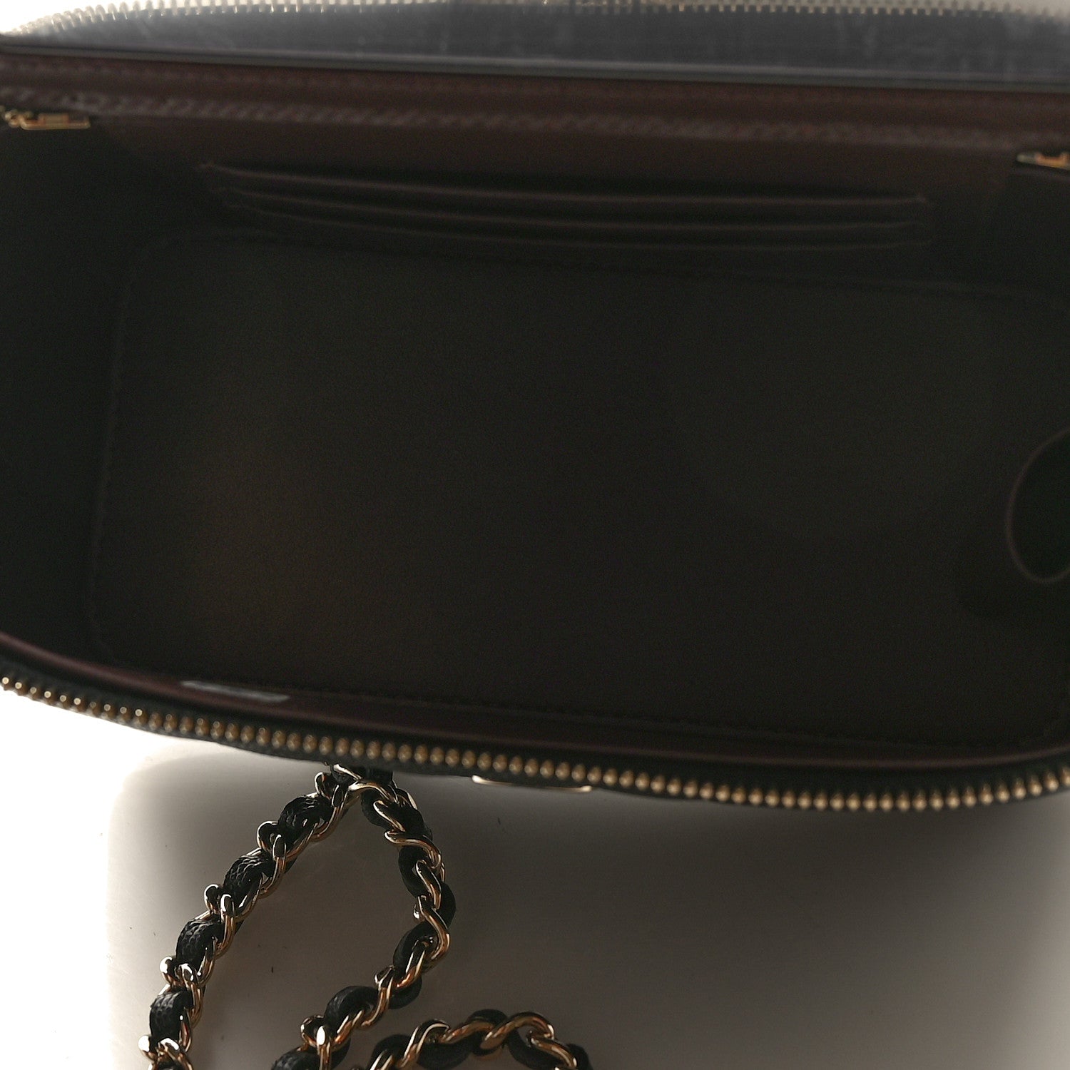Chanel Caviar Quilted Small Vanity Case With Chain Black 5 of 11
