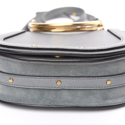 Chloe Calfskin Suede Small Nile Bracelet Bag Cloudy Blue 10 of 12