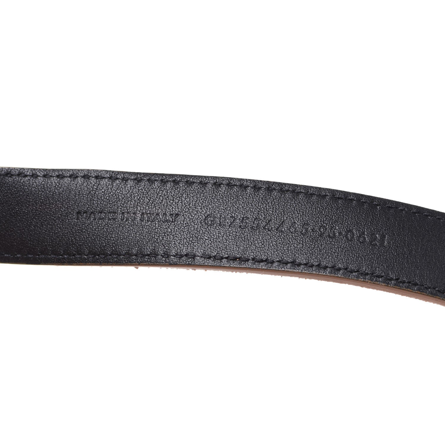 Saint Laurent Suede Monogram Square Buckle Belt 95 38 Tan Bronze 5 of 7