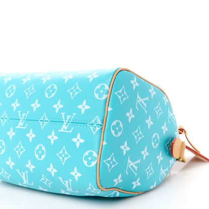 Louis Vuitton Calfskin Monogram Speedy P9 Bandouliere 25 Turquoise 16 of 17