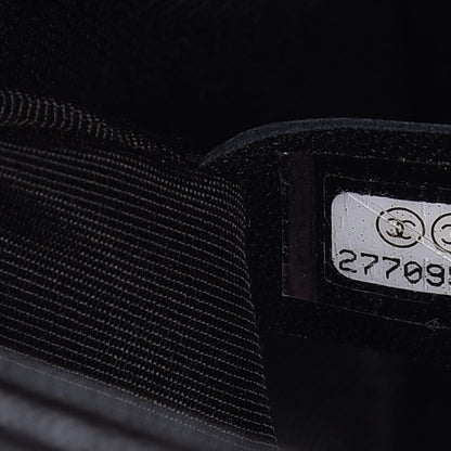 Chanel Caviar Chevron Quilted Medium Boy Flap Black 7 of 8