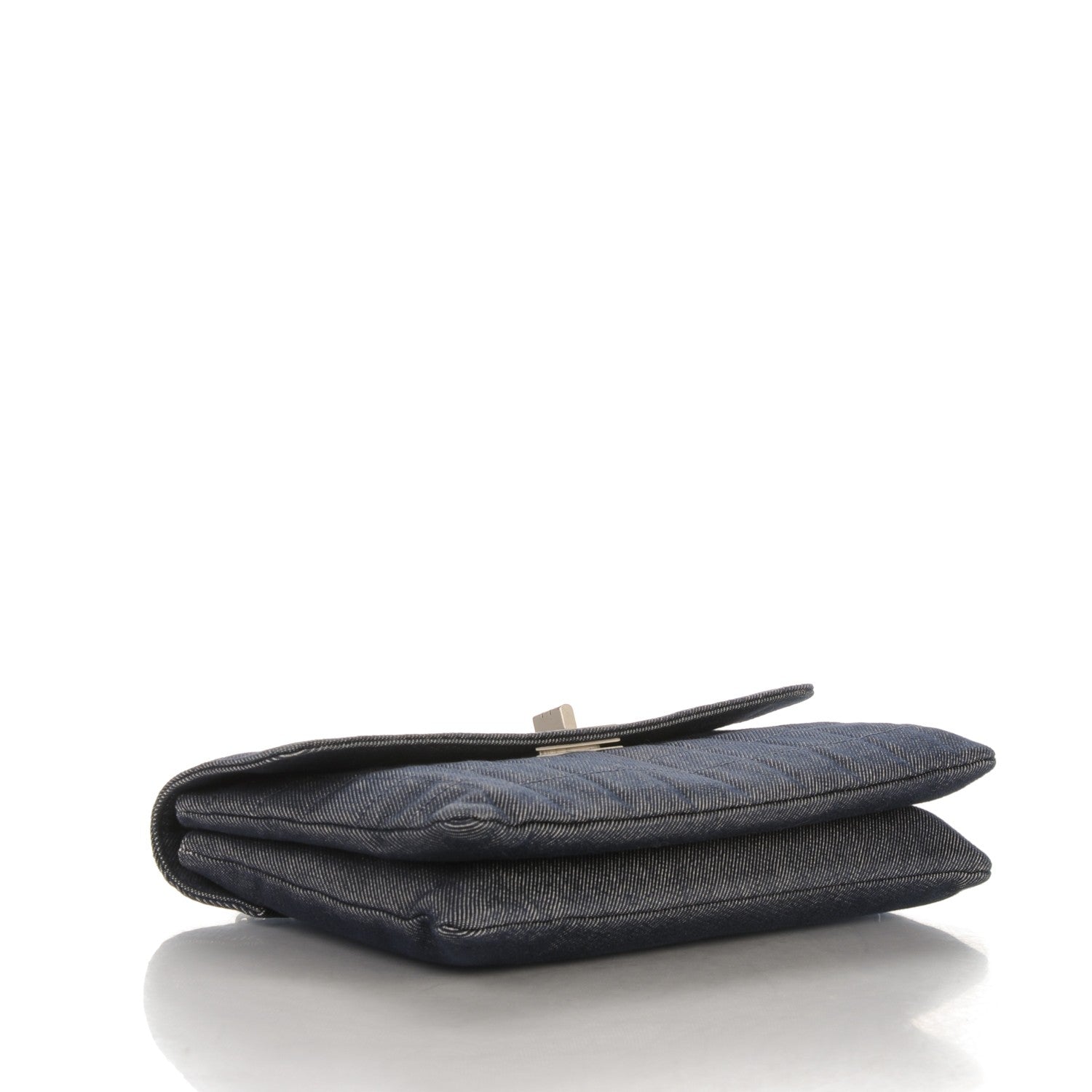 Chanel Denim Chocolate Bar Mademoiselle Flap Blue 4 of 8
