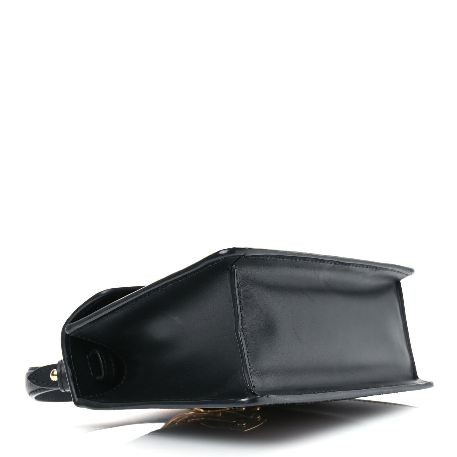 Gucci Calfskin Mini Sylvie Top Handle Bag Black 4 of 10
