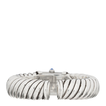 David Yurman Sterling Silver Diamond Bezel Mother of Pearl 19mm Waverly Quartz Watch 3 of 5