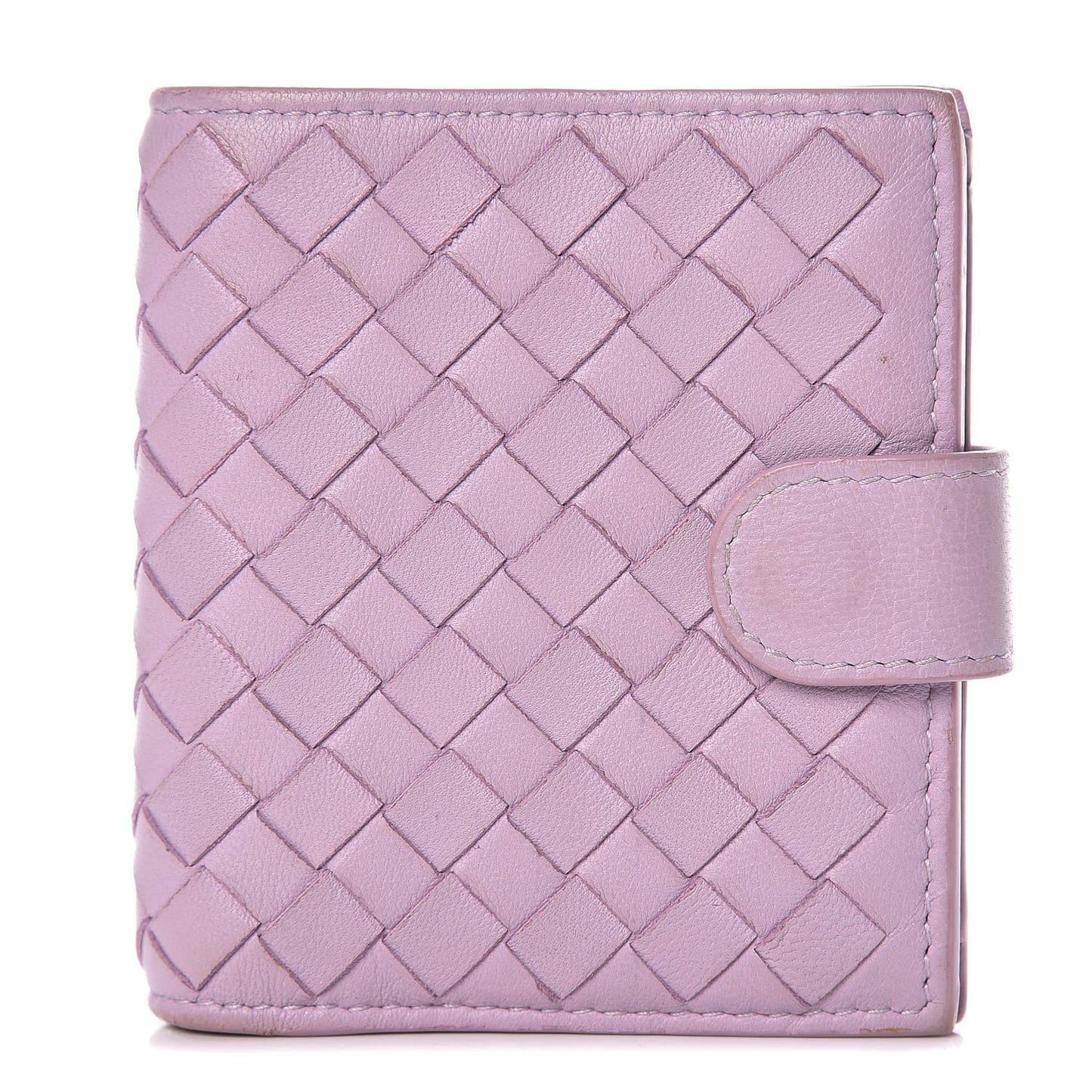 Nappa Intrecciato French Compact Wallet Parme