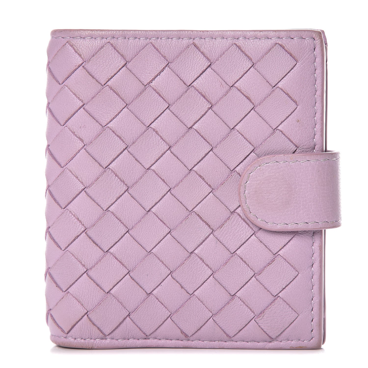 Bottega Veneta Nappa Intrecciato French Compact Wallet Parme 1 of 9