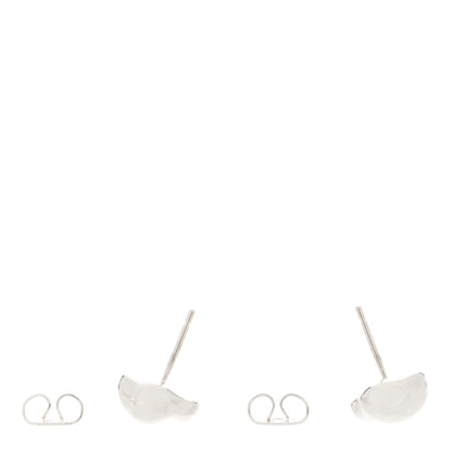 Tiffany Sterling Silver Elsa Peretti Nugget Earrings 3 of 3