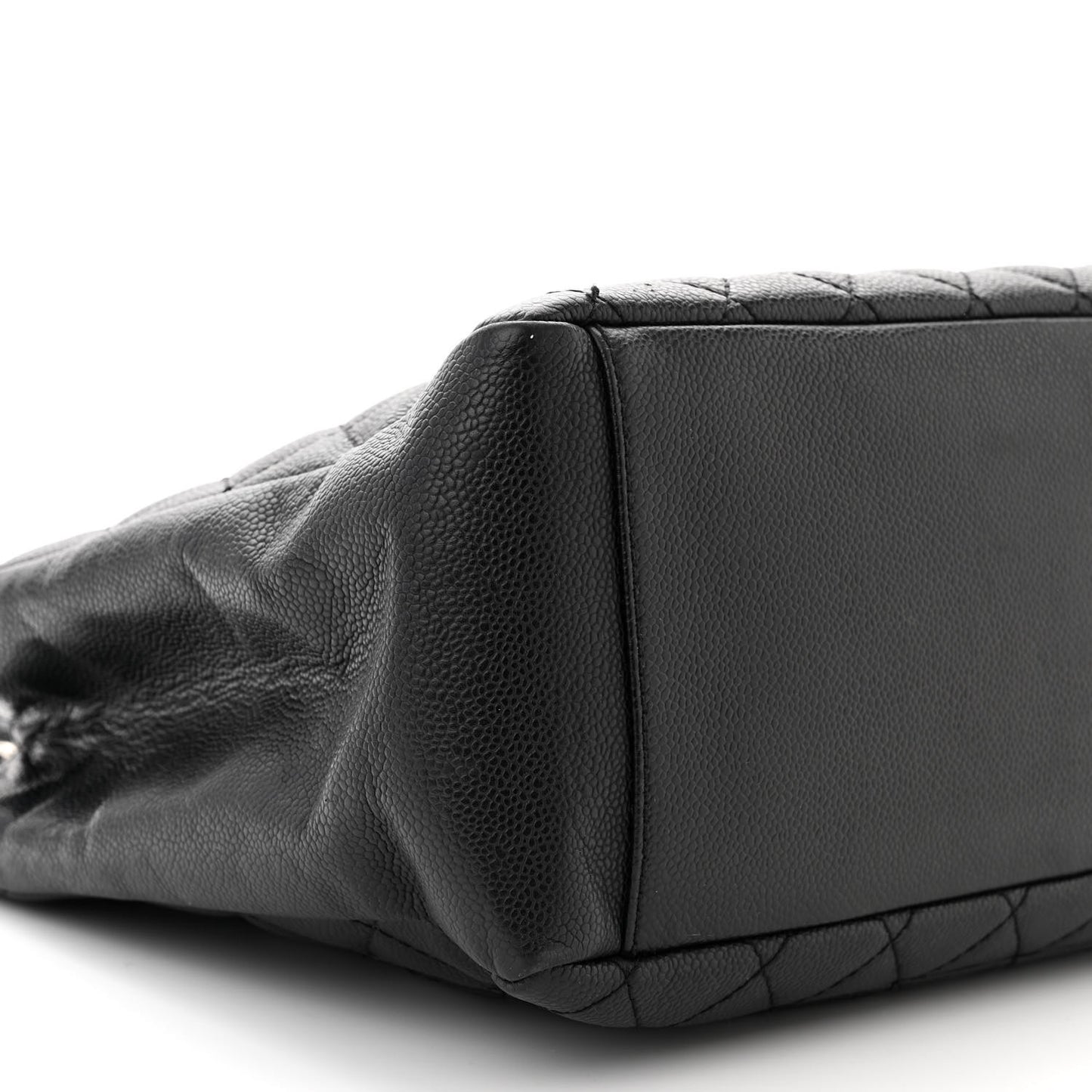 Caviar Quilted Grand Shopping Tote GST Black