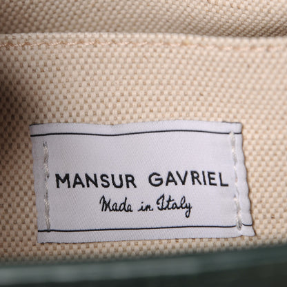 Mansur Gavriel Tumble Calfskin Mini Sun Bag Moss 9 of 12