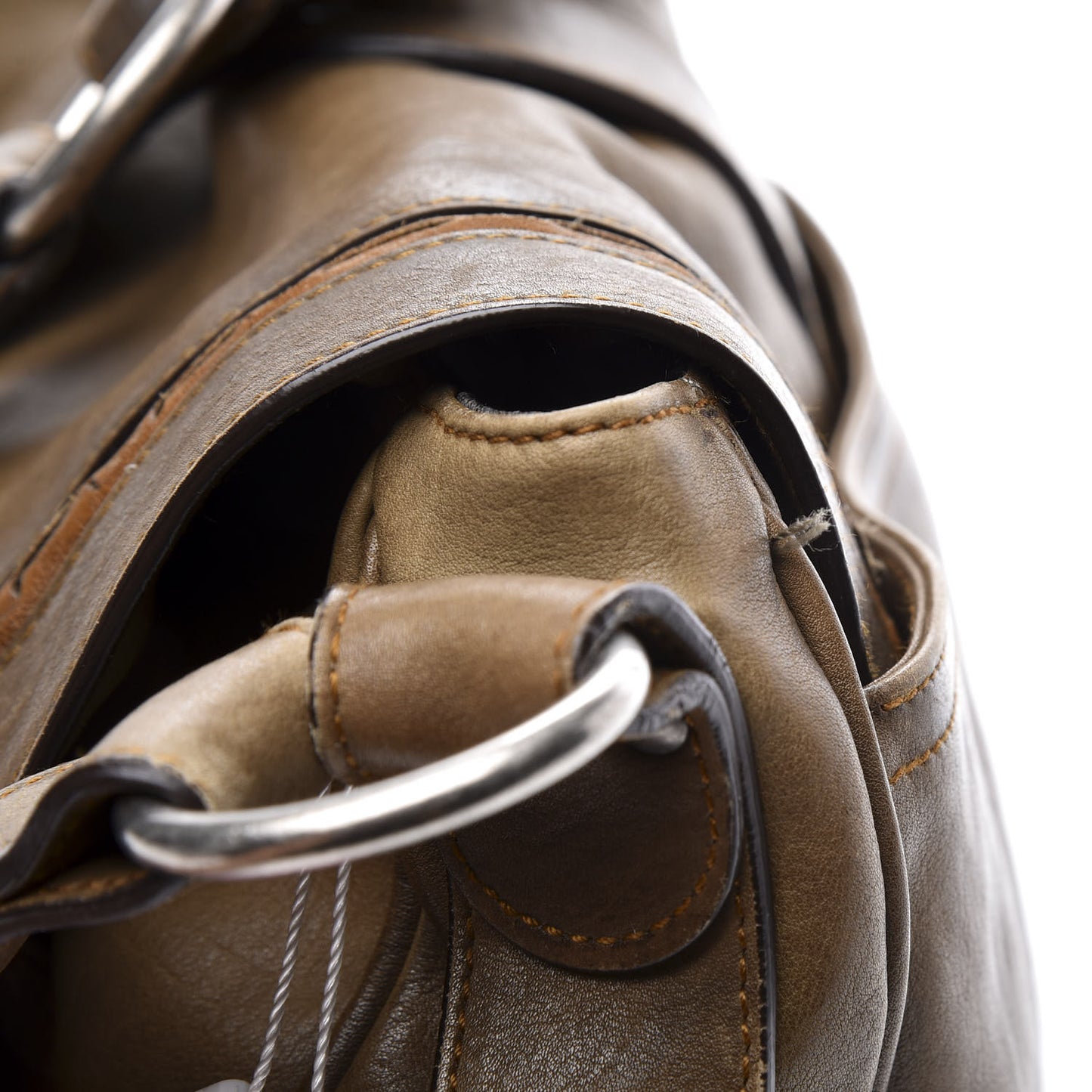 Calfskin Gaucho Double Saddle Bag Brown