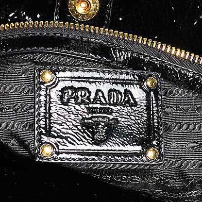 Prada Tessuto Chain Shoulder Bag Black 8 of 9