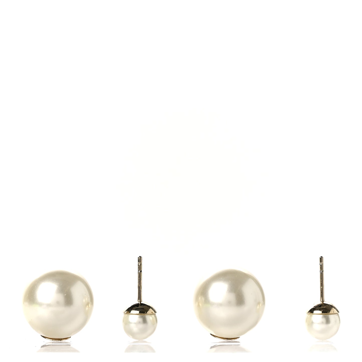 Pearl Mise En Dior Tribal Earrings Gold