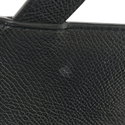 Christian Dior Grained Calfskin Saddle Bag Black 11 of 11