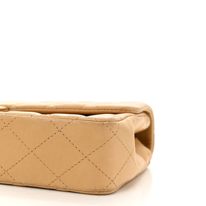 Chanel Lambskin Quilted East West Flap Beige 10 of 11