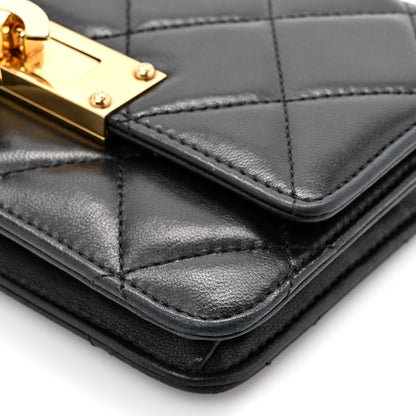 Chanel Lambskin Quilted Golden Class Wallet on Chain WOC Black 9 of 15