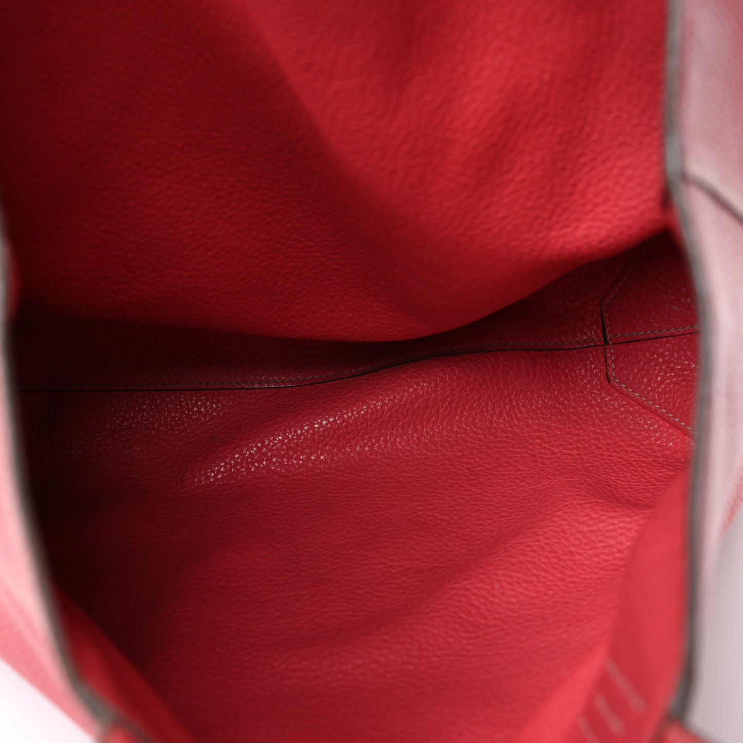 Taurillon Clemence Double Sens Reversible Tote 36 Rubis Bougainvillea