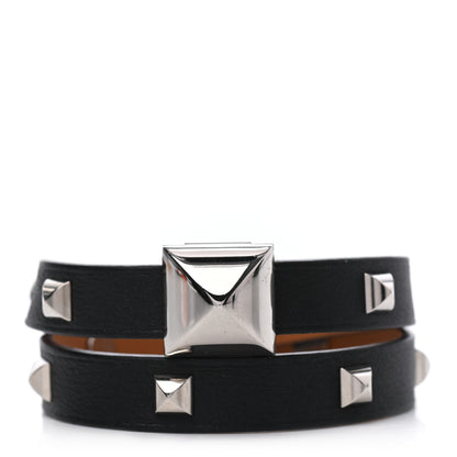 Hermes Swift Medor Infini Cloute Double Tour Bracelet T2 Black 1 of 3