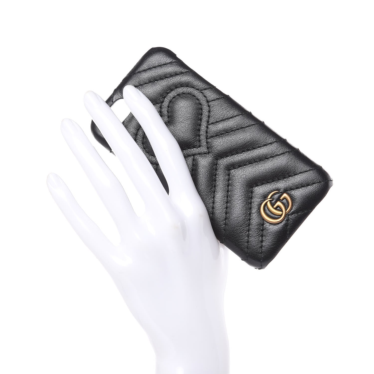 Gucci Calfskin Matelasse Marmont iPhone 7 Case Black 2 of 6